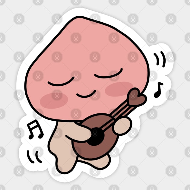 Apeach with a Ukulele - Musical Apeach Sticker by smileyfriend